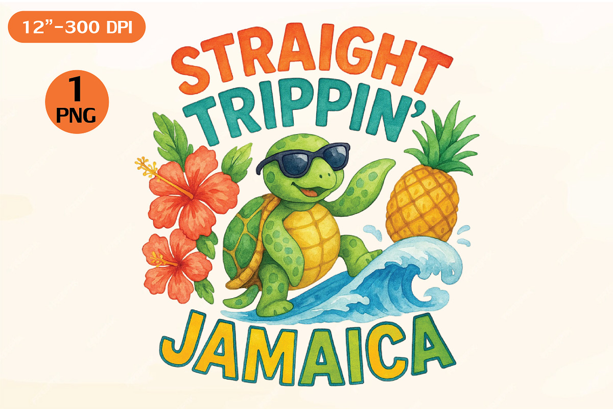 Straight Trippin’ Jamaica, an Illustration by Craft Nest (Photo 1 of 5)