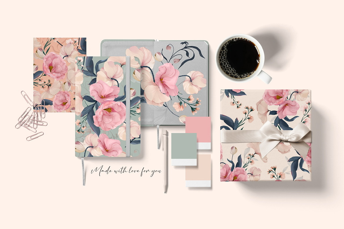 Eustoma Floral Pattern and Graphic, a Pattern Graphic by Madebyia (Photo 2 of 15)