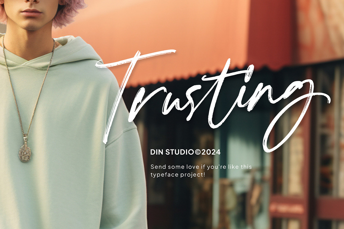 Trusting, a Handwritten Font by din-studio.com (Photo 11 of 11)