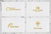 Books & Magazine Logos Pack, a Branding & Logo Template by MockUpgrade (Thumbnail 6 of 8)
