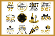 2027 New Year PNG Bundle, an Emoji Icon by Tanya Kart (Thumbnail 1 of 10)