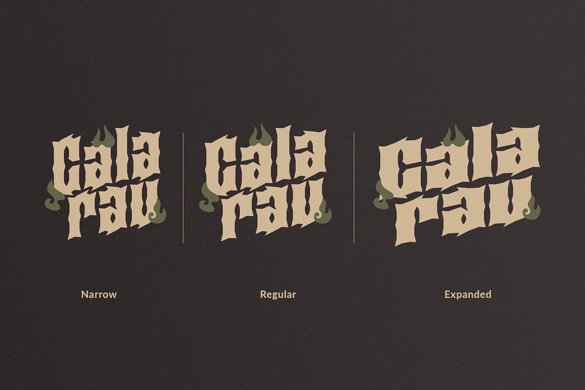 Calarau - Variable Metal Font, a Blackletter Font by creativemedialab (Photo 15 of 16)