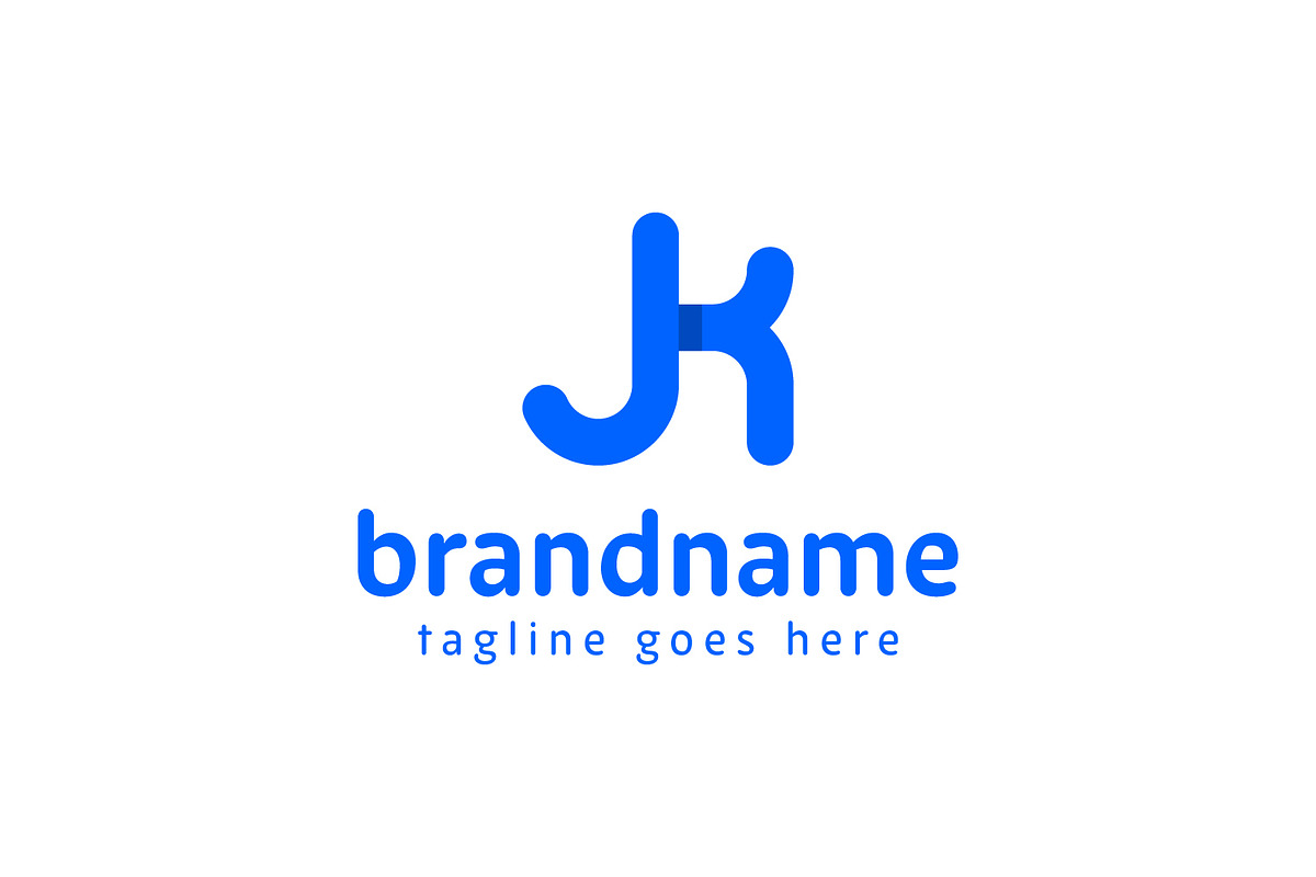 Letters JK Lowercase Logo, a Branding & Logo Template by Pray Art Design Studio