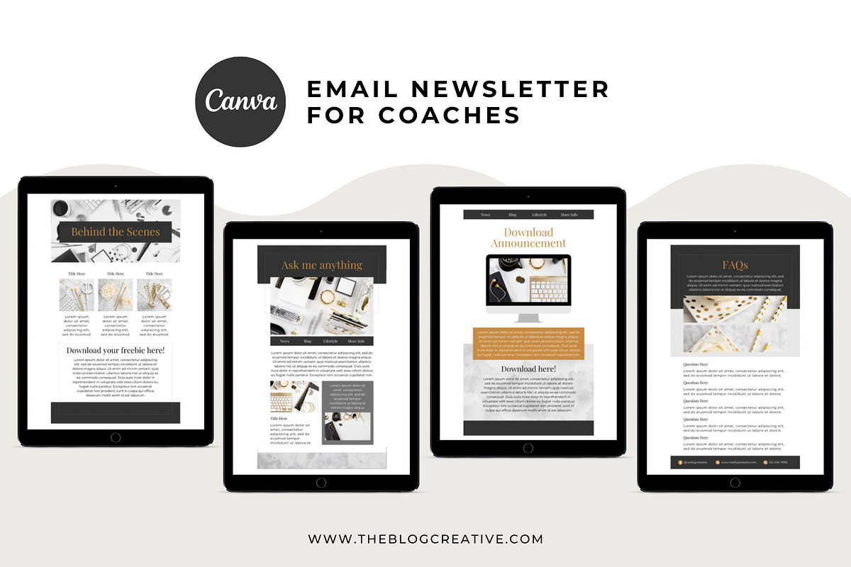 Email Marketing Template Canva, an Email Template by The Blog Creative (Photo 3 of 6)