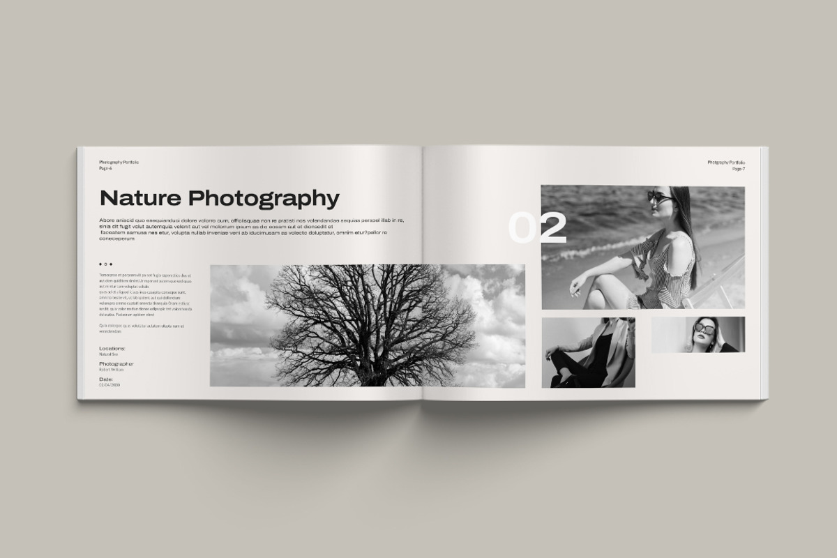 Photographer Portfolio Landscape, a Brochure Template by Pixelpick (Photo 4 of 9)
