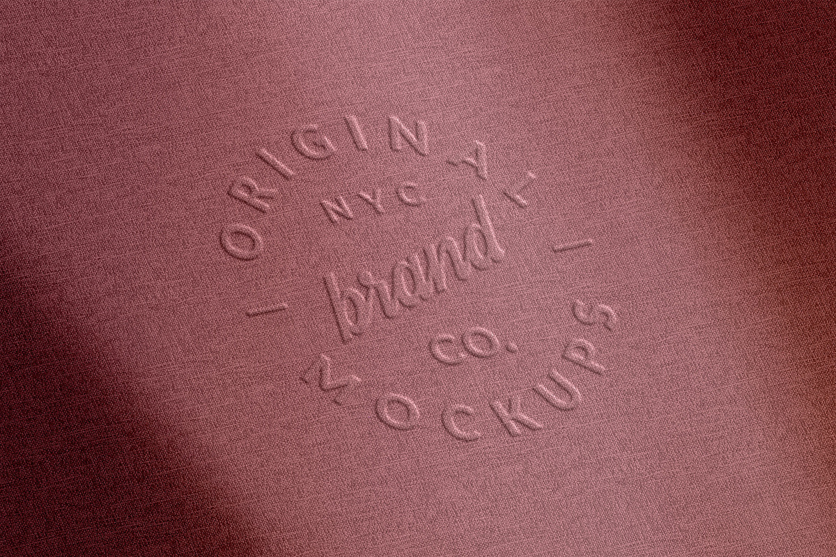Embossed Fabric Logo Mockups, a Mockup by pixelbuddha.net (Photo 6 of 8)