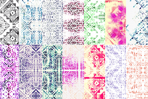 Tribal Watercolor Patterns Vol2