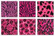 Hot Pink Animal Print Patterns, a Texture Illustration by Dream Creation (Thumbnail 4 of 7)