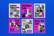 Pink Gray Fashion Instagram Set, a Social Media Template by graphicook (Thumbnail 2 of 3)