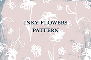 Hand Painted Inked Flowers - Raster, a Texture Illustration by thebrine_creative (Thumbnail 5 of 7)