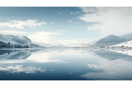 peaceful nature white landscape, a Nature Photo by pikepicture