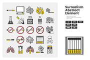 Dangers of Smoking Icon Pack, a Duotone Icon by erifqizeicon (Thumbnail 2 of 3)
