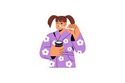 People brushing teeth set, a Person Illustration by PaperTrident (Thumbnail 4 of 11)