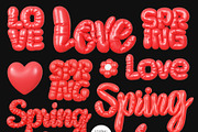Hello Spring - 3D Lettering Set, a Graphic by LarysaZabrotskaya (Thumbnail 12 of 16)
