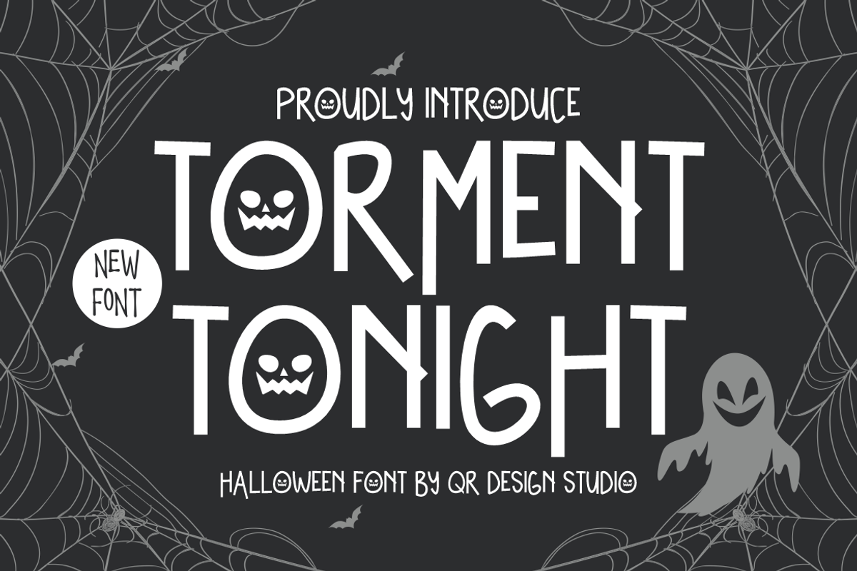 Torment Tonight - Halloween Font, a Handwritten Font by QR Design Studio (Photo 1 of 6)