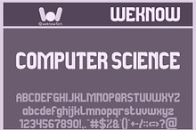 Computer Science Font