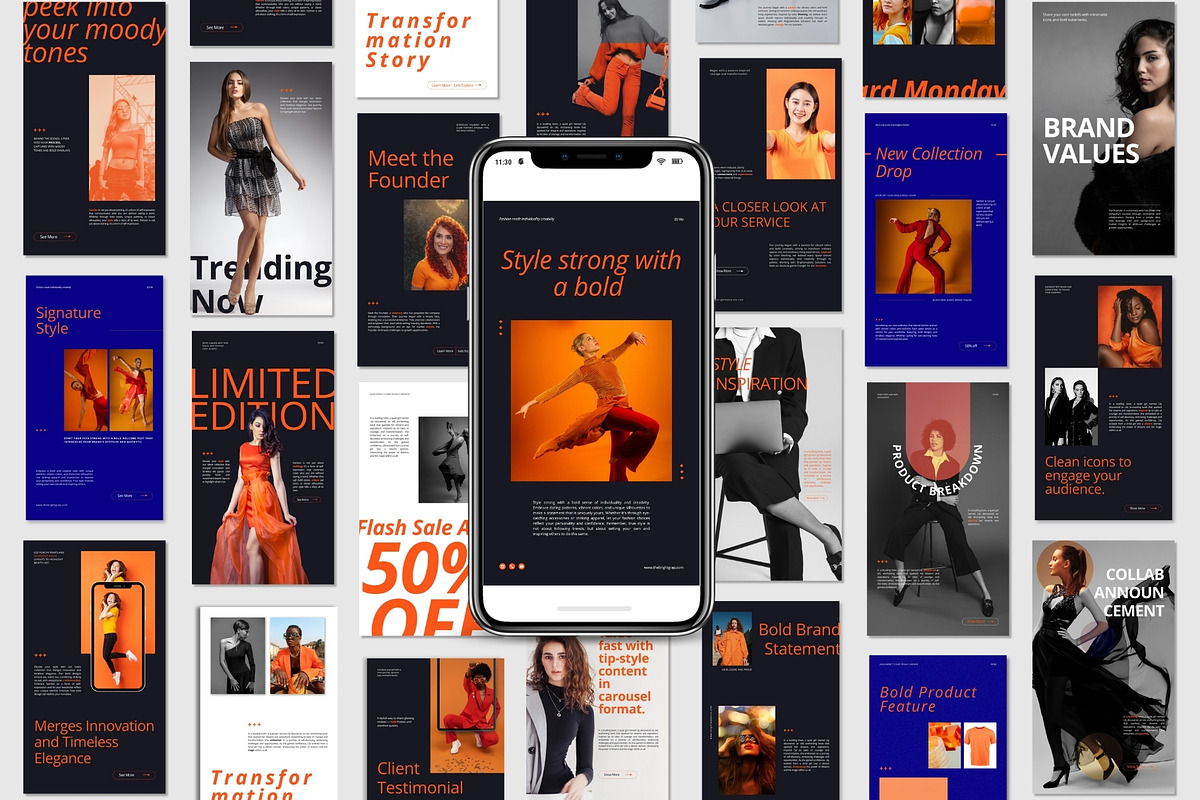 150 Animated Canva Instagram Bundle, a Social Media Template by TheBrightGrap (Photo 6 of 12)
