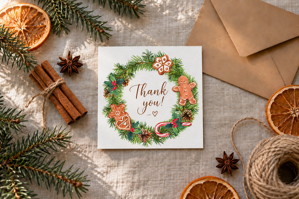 Watercolor Christmas Wreath Creator, a Seasonal Illustration by Where summer is (Photo 13 of 13)