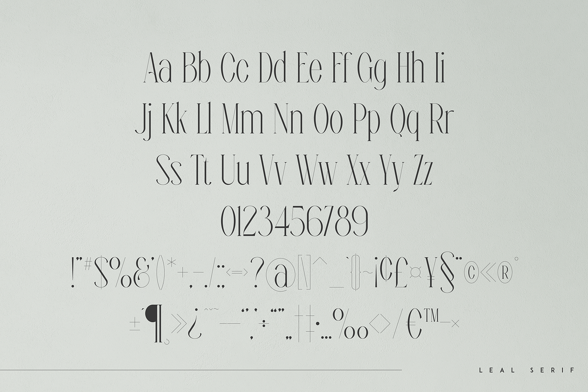 Leal typeface - regular & italic, a Serif Font by Only Fonts (Photo 8 of 10)
