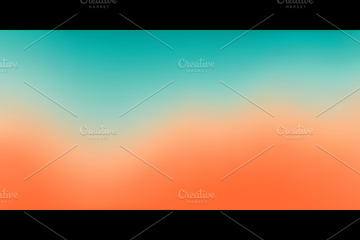 Pastel orange teal gradient bg, a Decorative Illustration by Buch&Bee (Photo 1 of 3)