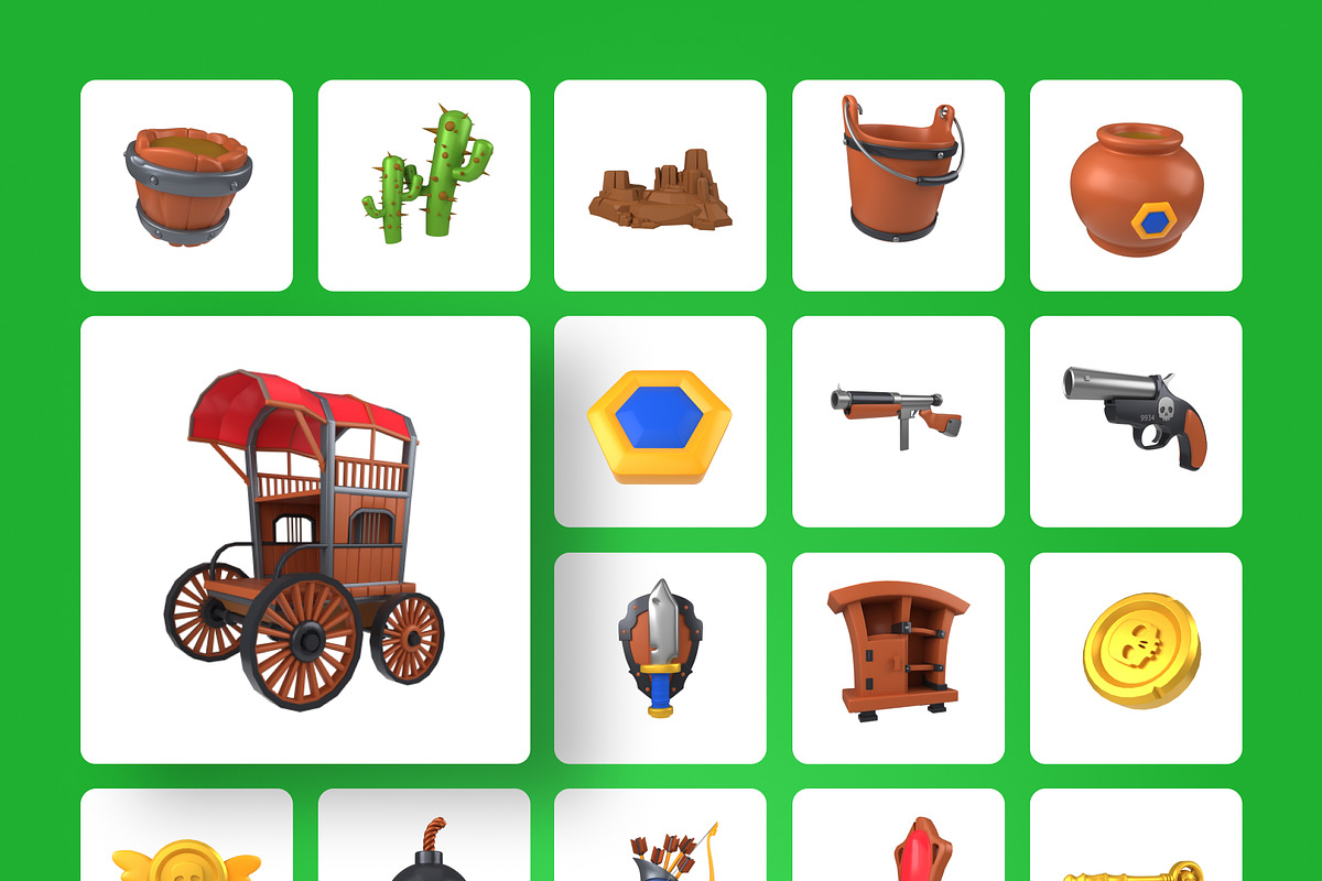 3D Game Assets Icons, an Emoji Icon by Vectors Market (Photo 10 of 10)