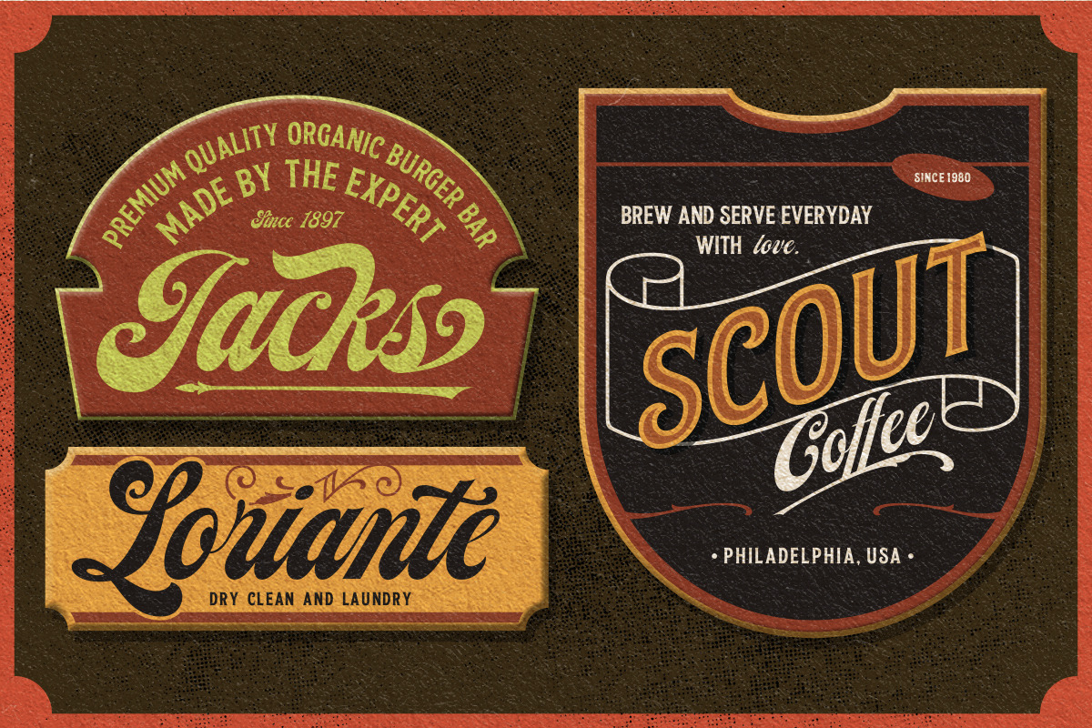 Fragtude - Vintage Display Typeface, a Serif Font by Letterhend Studio (Photo 3 of 10)