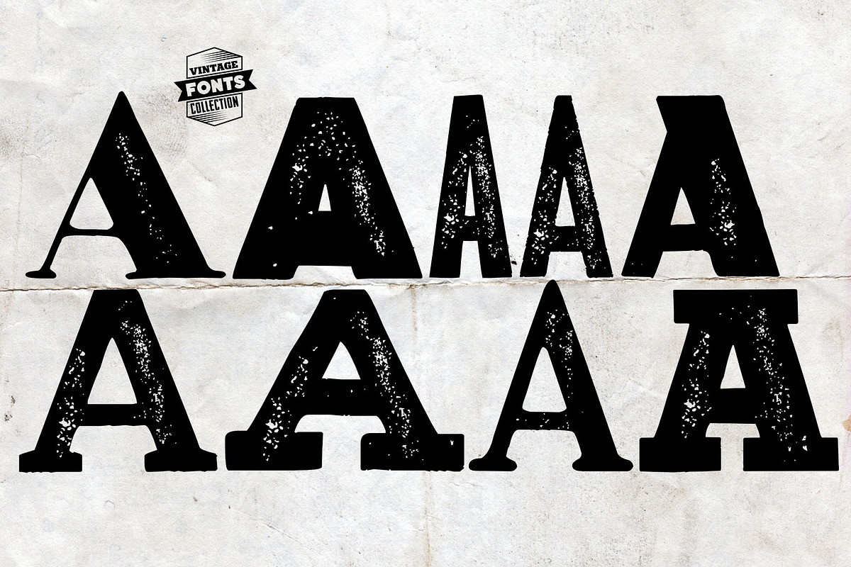Vintage Fonts Collection - 18 fonts, a Font by Leitmotif (Photo 3 of 4)