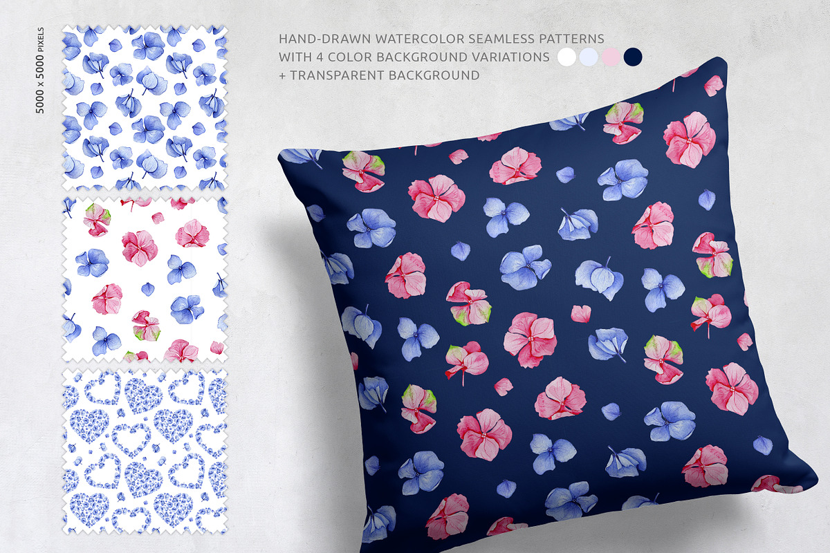 Hydrangea Flowers, a Decorative Illustration by Anna Myslivets Art (Photo 2 of 6)