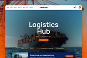 Logistics Transport WordPress Theme, a WordPress Template by Nicdark Themes (Thumbnail 1 of 4)