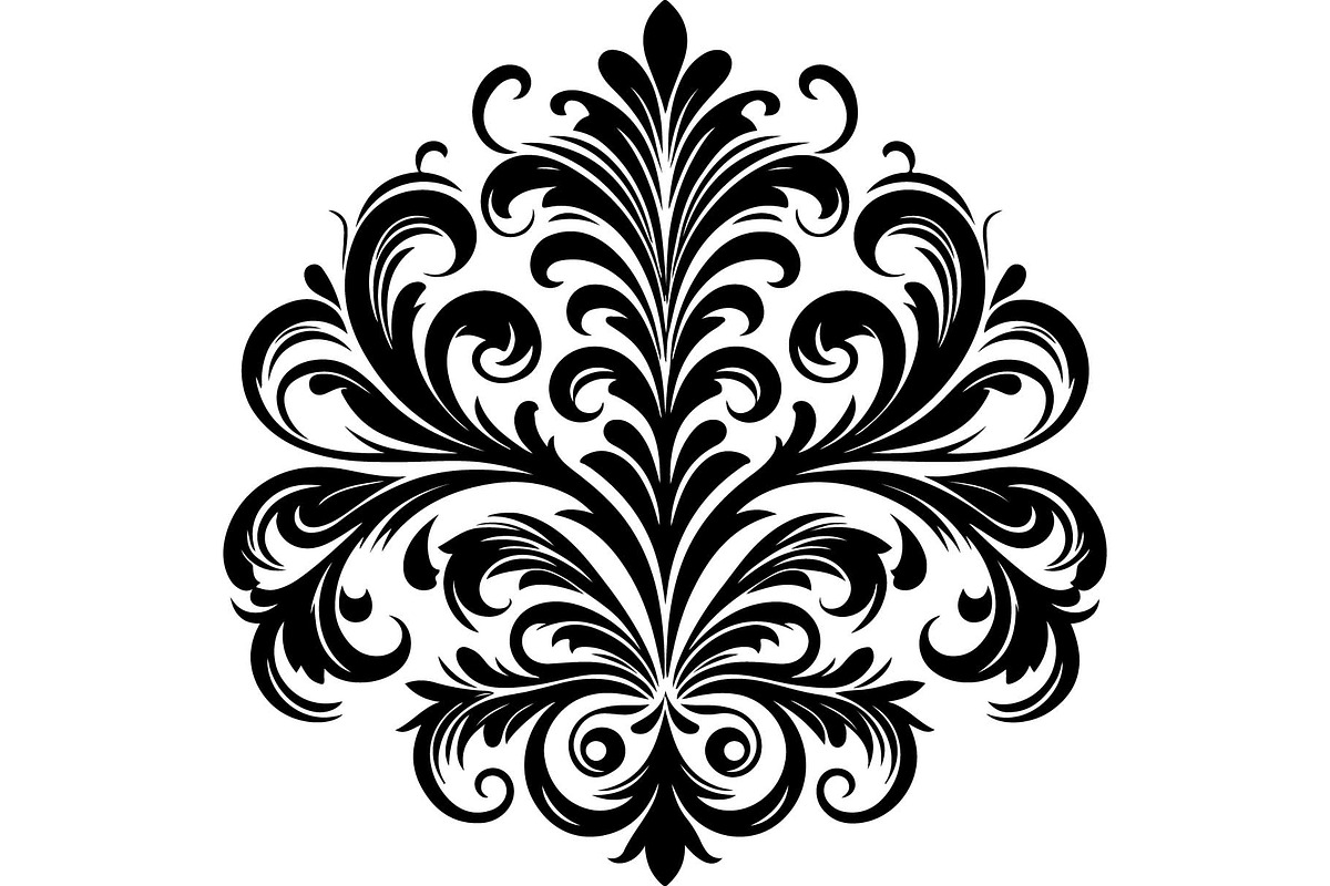 Elegant Black Floral Set, an Object Graphic by jahid234 (Photo 11 of 13)