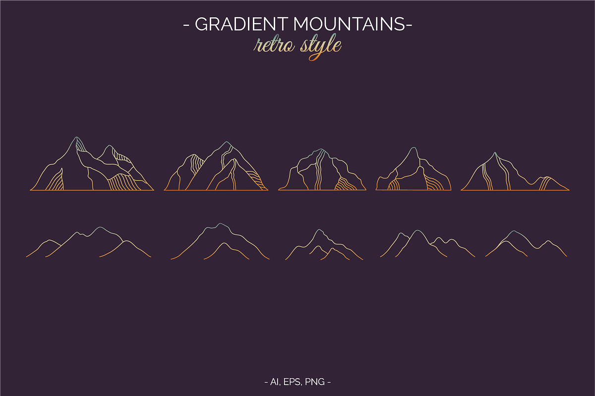 MOUNTAIN Logos, Icons and Frames, a Branding & Logo Template by Andreen (Photo 11 of 15)