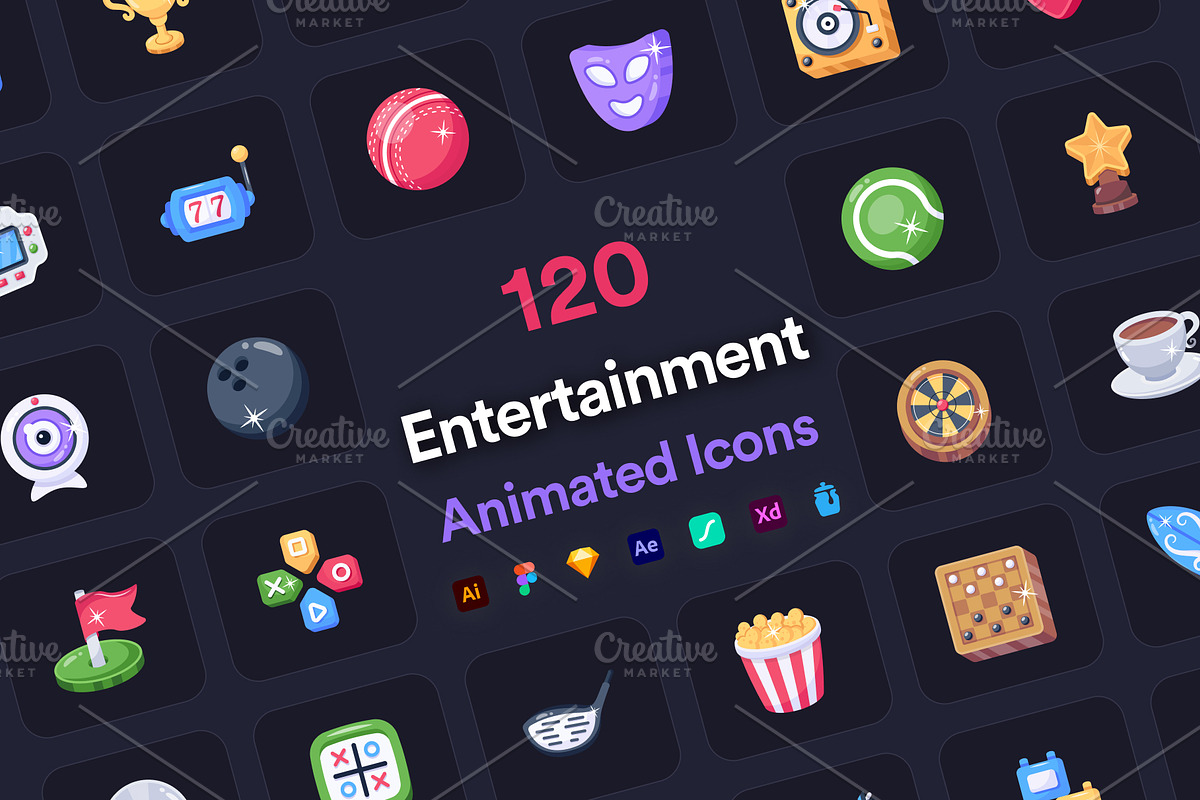Entertainment Animated Icons, an Icon by Vectors Market (Photo 1 of 7)