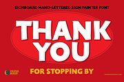 PM-Signboard Brush, a Handwritten Font by Paper Moon Graphic Supply (Thumbnail 10 of 10)