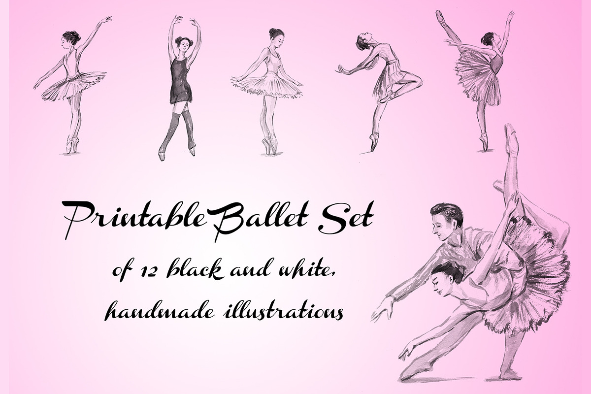 Ballet set illustrations, an Illustration by Ana Capree (Photo 1 of 8)