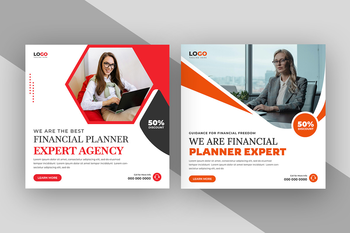 Financial Service Social Media Post, a Social Media Template by nandinigraphics (Photo 1 of 2)