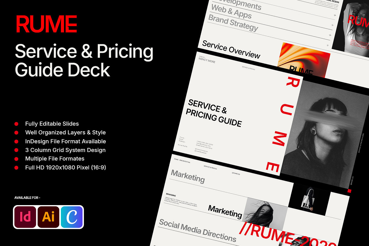 RUME | Service & Pricing Guide, a Presentation Template by Templeste (Photo 3 of 7)