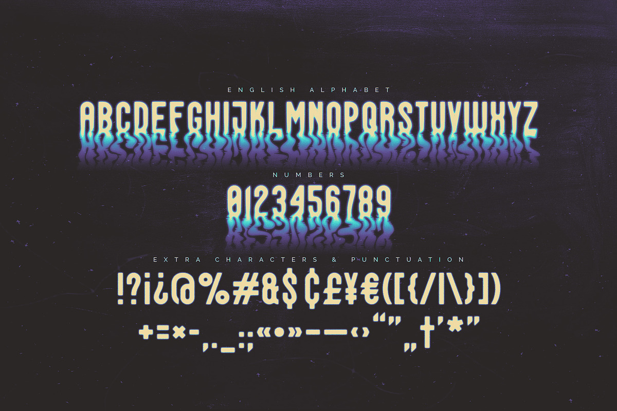 Bryzhi - Creative Font, a Symbol Font by Gleb Guralnyk (Photo 5 of 6)