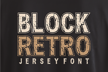 Block Retro -Distressed Varsity Font