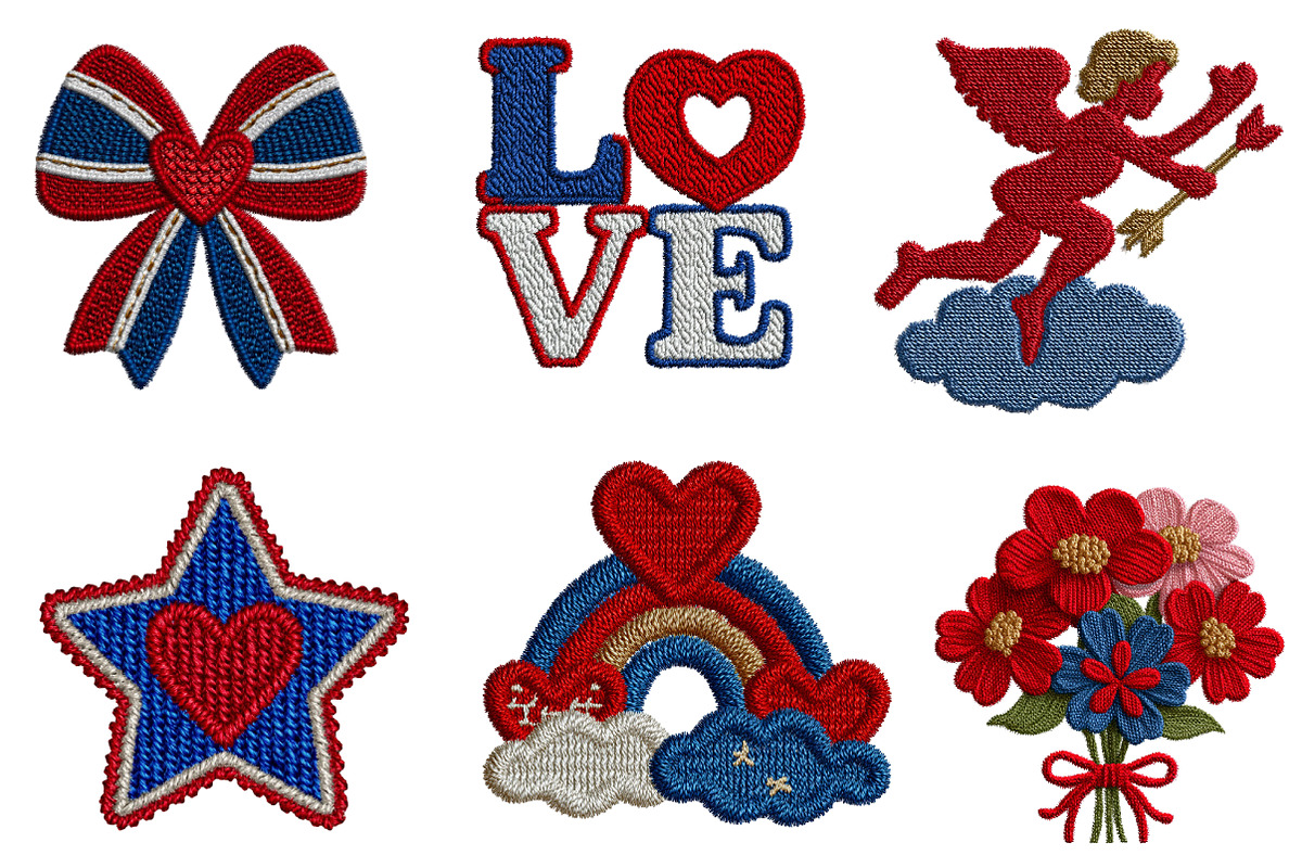 Faux Yarn Valentine Sublimation, an Illustration by CreationArt (Photo 4 of 6)