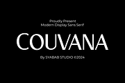 Couvana - Modern Display Sans Serif, a Sans Serif Font by syabab studio (Thumbnail 1 of 10)