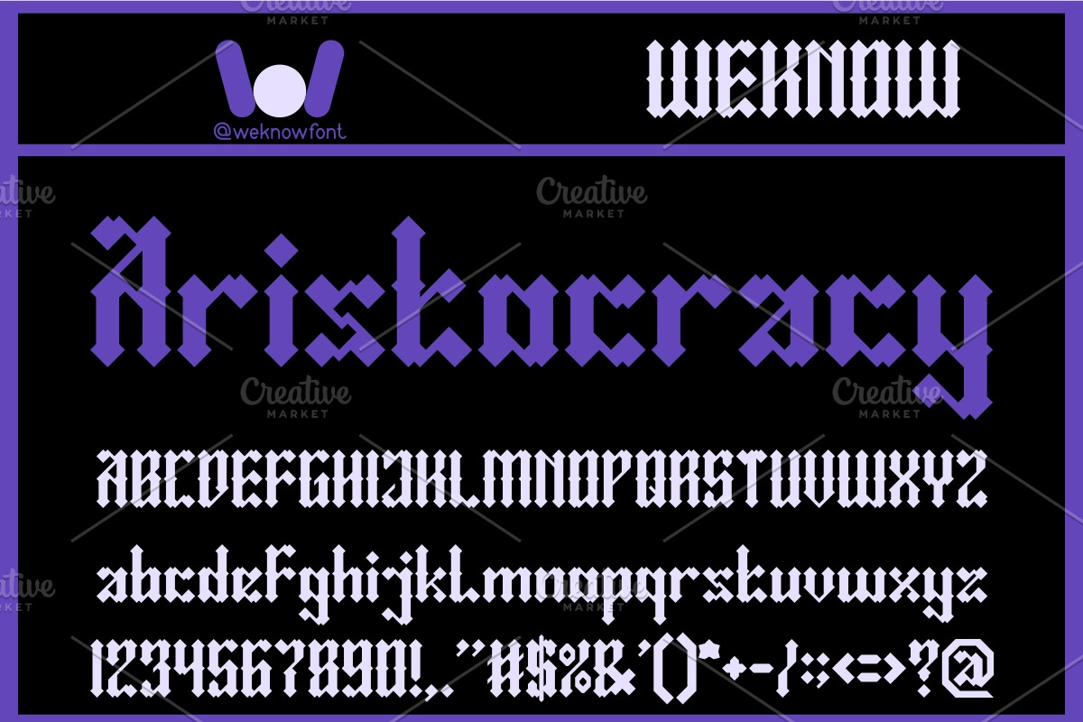 Amor Fati font, a Blackletter Font by weknow (Photo 3 of 8)