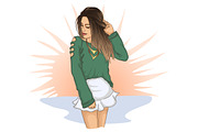 Fashion girls illustration, a Person Illustration by Tierre3012 (Thumbnail 3 of 12)