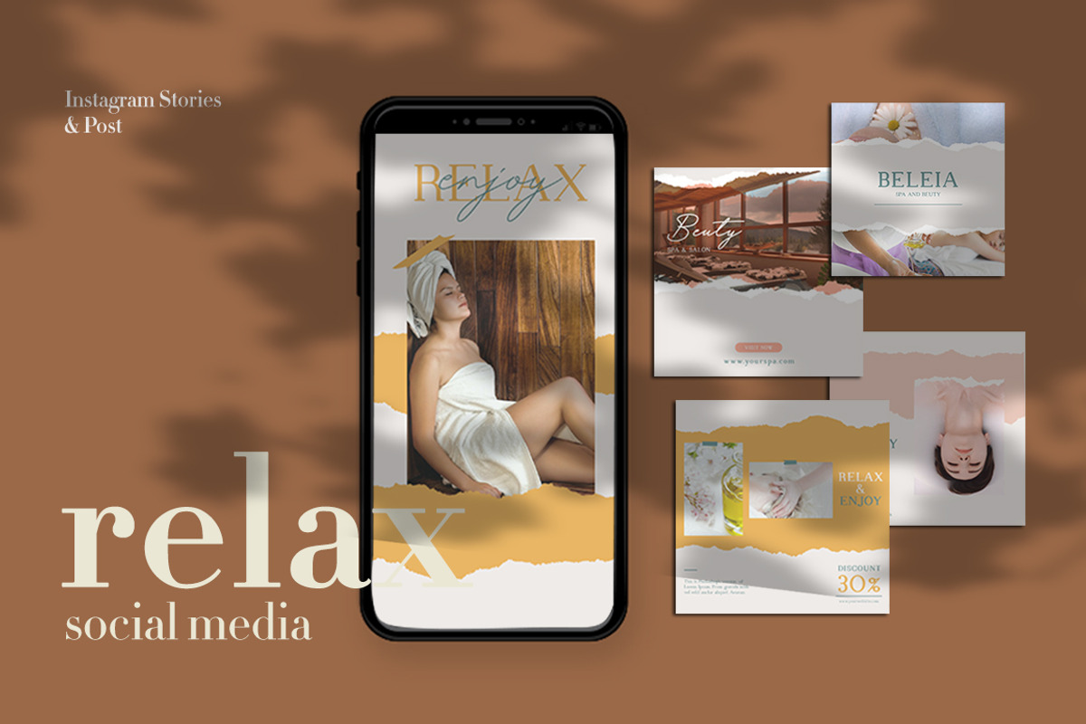Relax Instagram Templates, a Social Media Template by Azruca