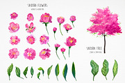 Sakura. Riot of Cherry blossom., a Decorative Illustration by AlexGreenArt (Thumbnail 4 of 7)