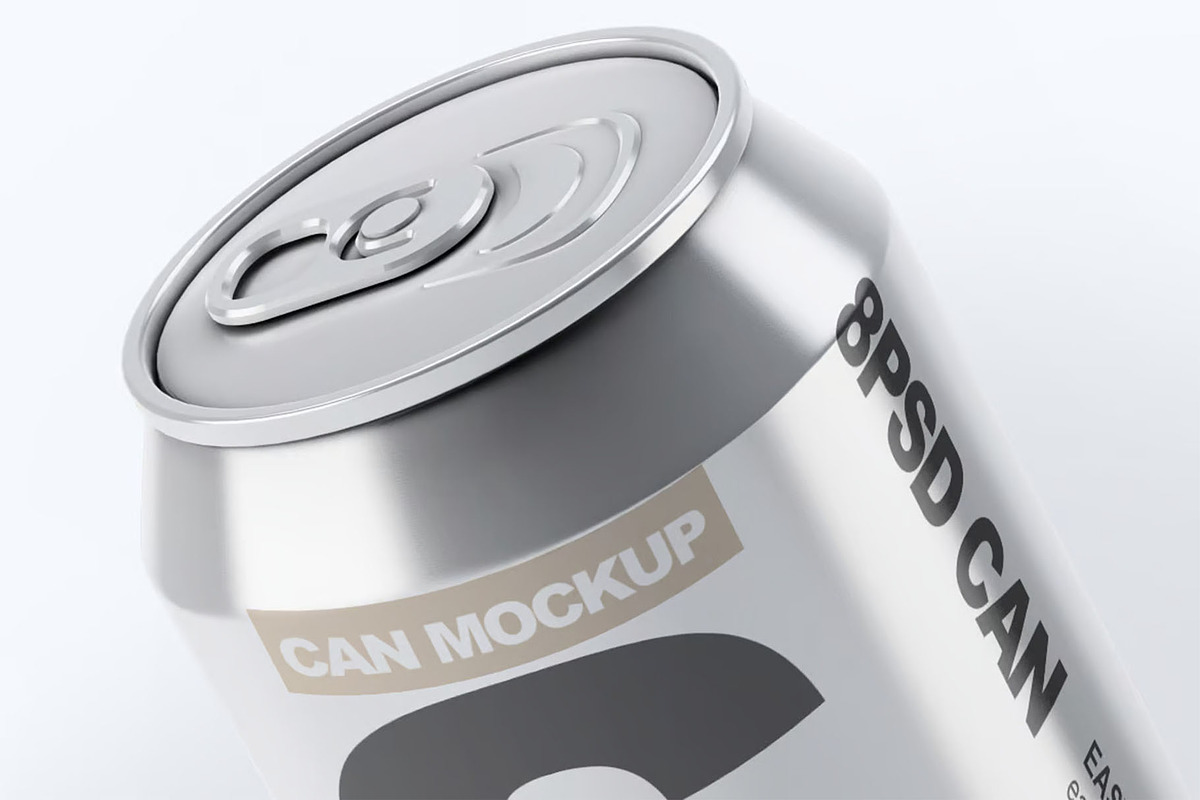 Soda Can Mock-Up, a Product Mockup by DesignRushMarket (Photo 7 of 8)