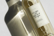 White Wine Bottle Label Mockup, a Packaging Mockup by nkate (Thumbnail 3 of 6)