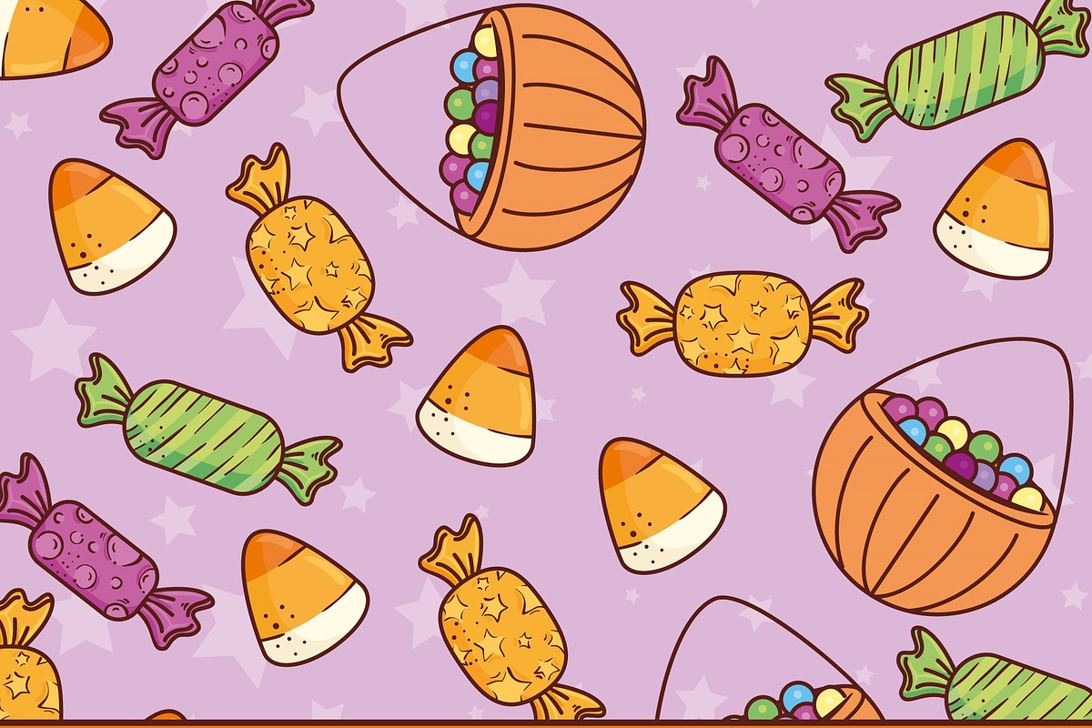 Halloween Cute Sticker Set, a Templates & Theme by studiogstock (Photo 2 of 5)