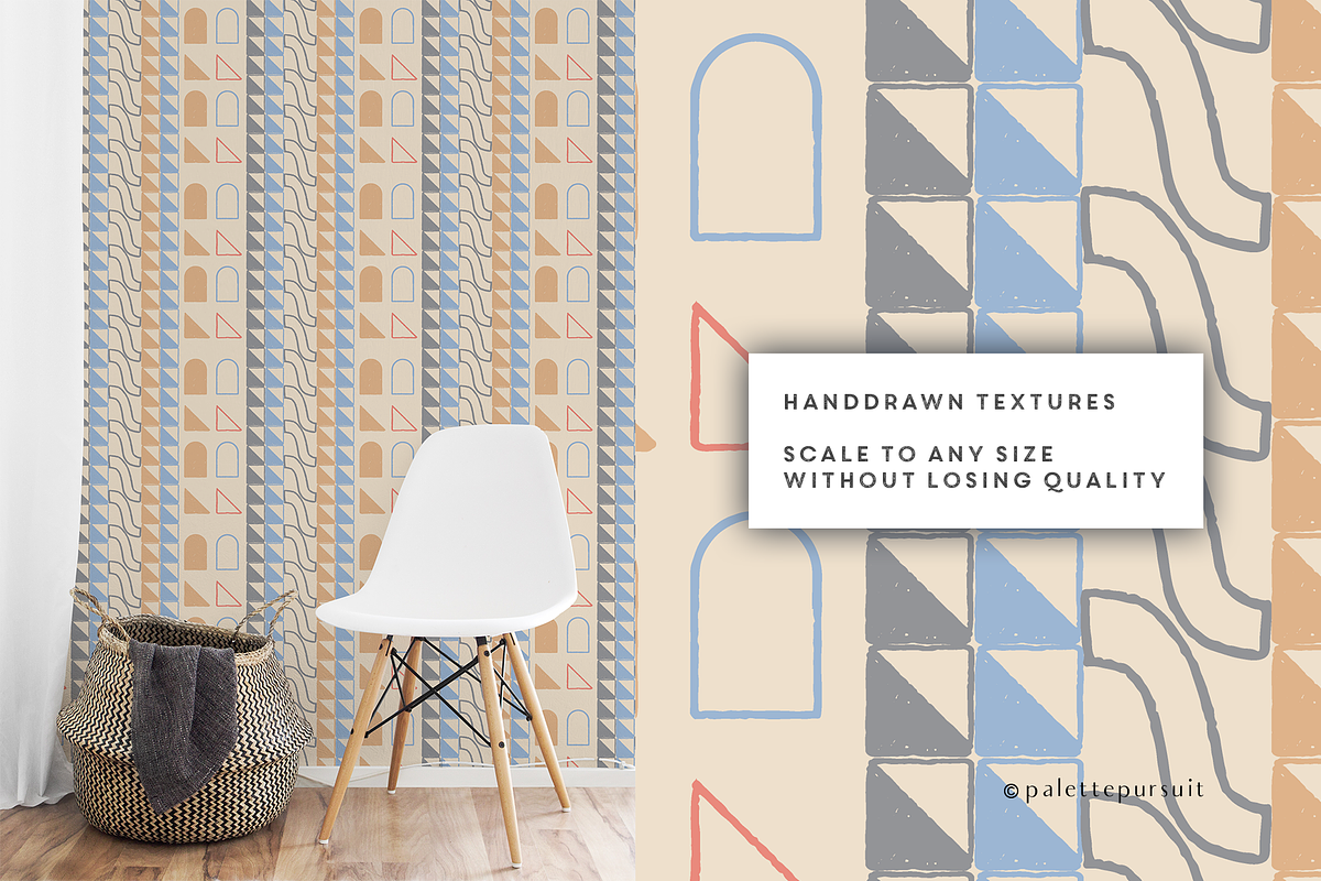 Retro geometric vector patterns, a Pattern Graphic by Palette Pursuit (Photo 2 of 5)