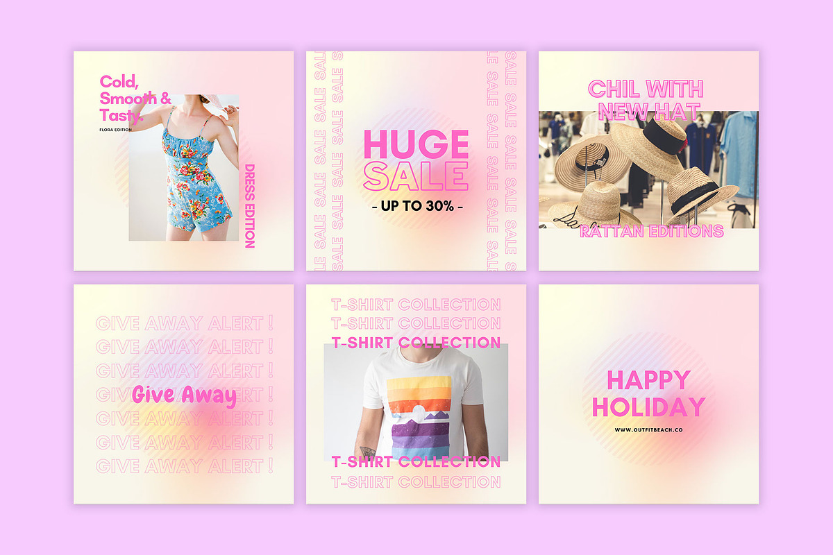 Gradient Fashion Instagram Post, a Social Media Template by ONESADYA (Photo 3 of 3)