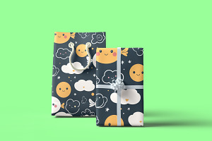 Editable Gift Bag Paper Mockup